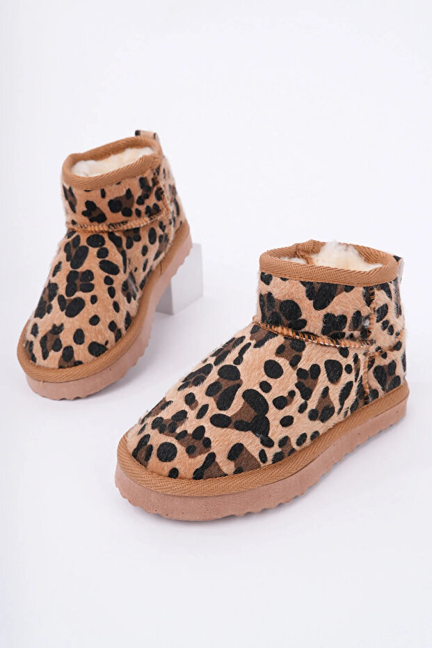 معطف صوف داخلي بنمط الفهد ميني يو جي ريترو مقاوم للبرد - 2