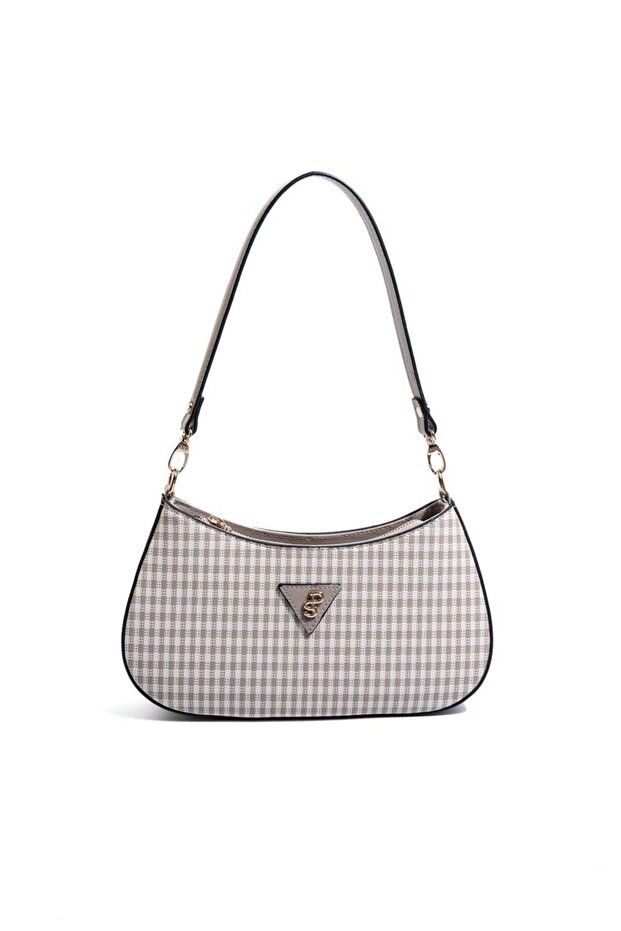 Kum Beji - Kum Beji Plaid Line Square Women's Shoulder Bag Sp1251