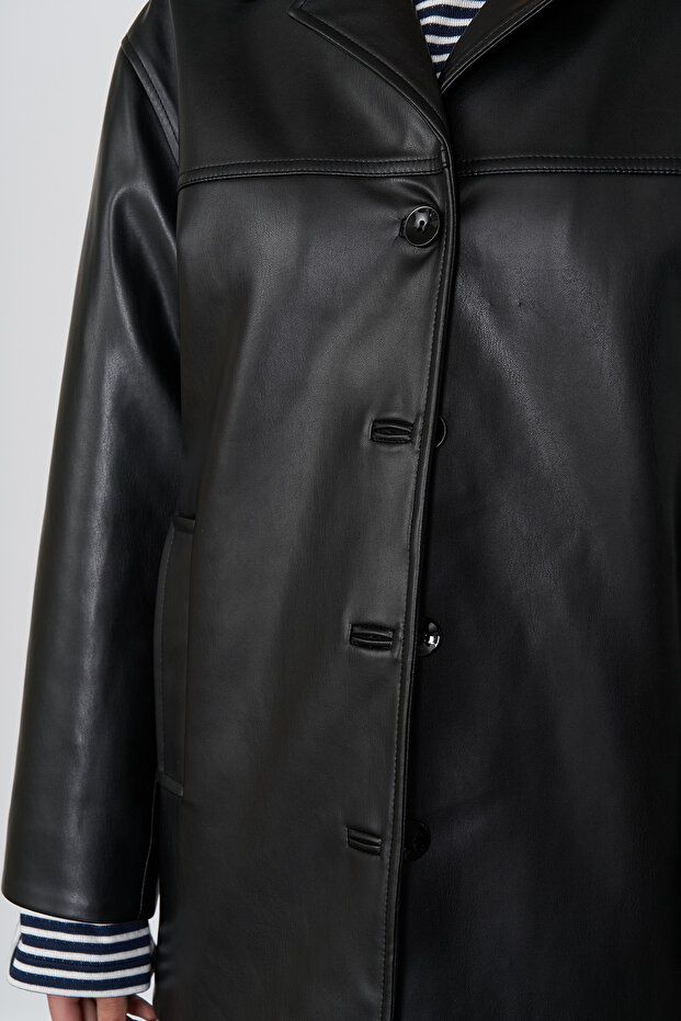 Vintage Deri Ceket - 4