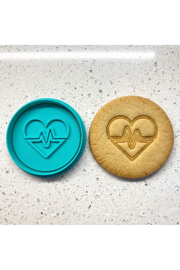 My Heart Beats for You Figured Cookie Mold | Clay and Sugar Dough Sculpting Tool