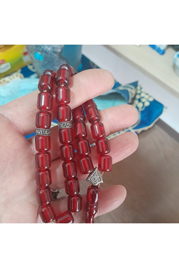 Beautiful Color Fire Amber Prayer Beads