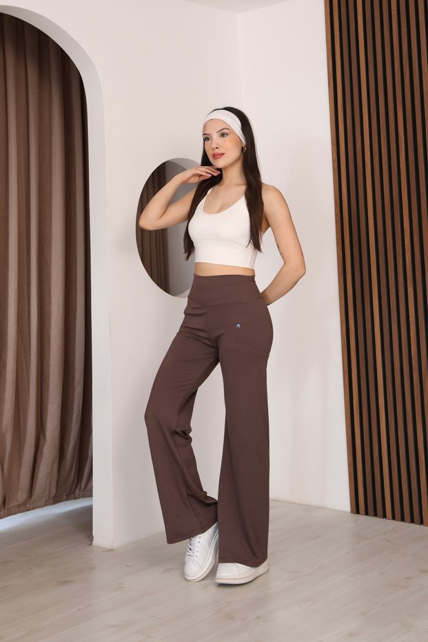 Women's Flared Gathering Comfortable Leggings