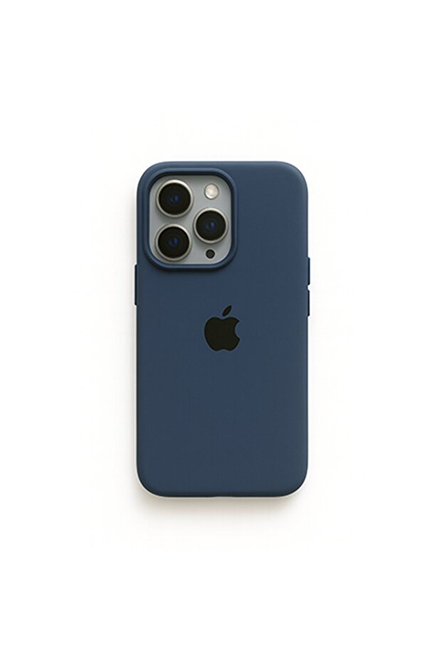 حافظة إطلاق مخملية متوافقة مع شعار مطبوع لهاتف iPhone 14 Plus - 1