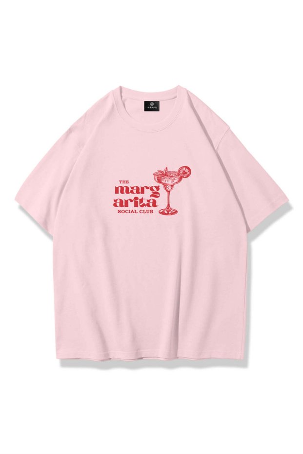 Women's Margarita Social Club Tshirt Pink