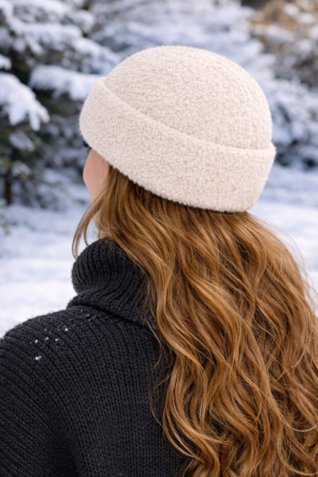 Triko örme sakallı bere - 2