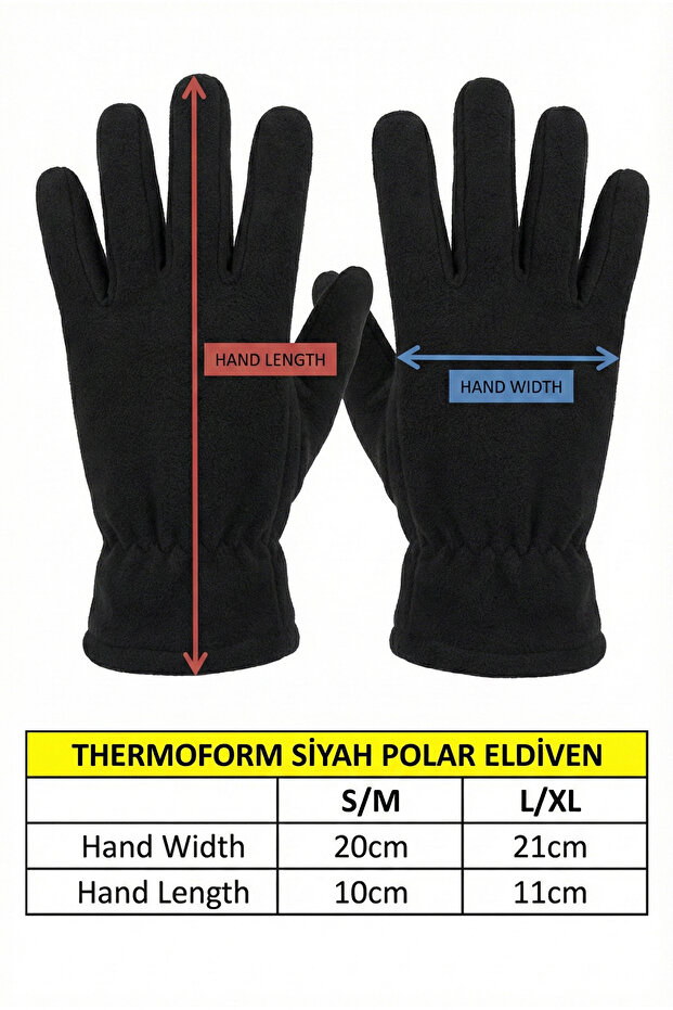 Polar Boyunluk - Bere - Eldiven Set SİYAH - 3