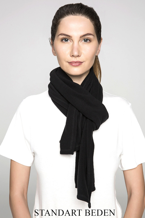 Polar Atkı - Bere - Eldiven Set SİYAH - 4