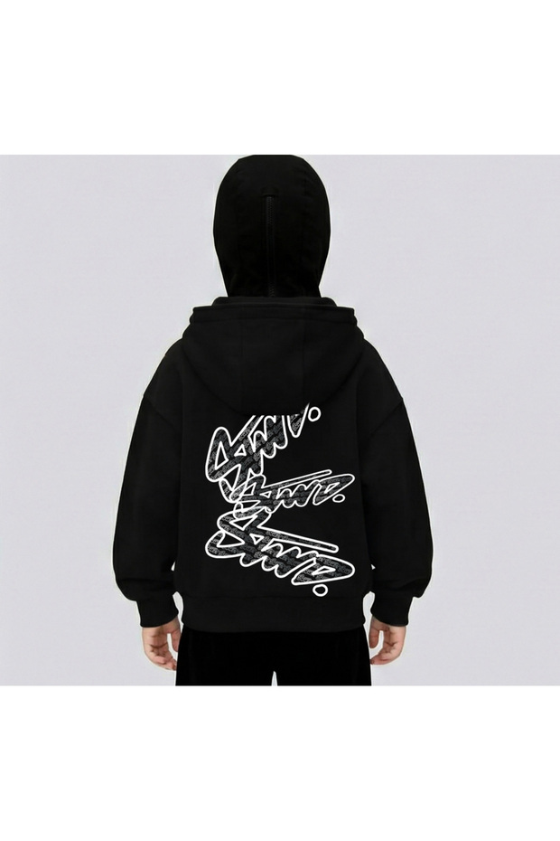 Unisex Snow Masked Ninja Sweatshirt Hoodie 3-Ply Thick Zippered
