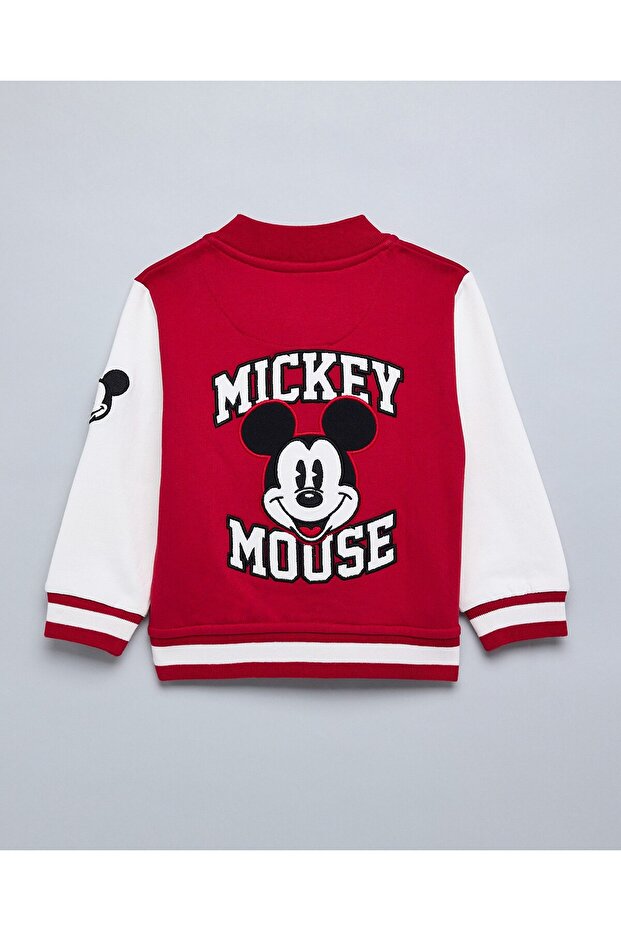 Color Block Bomber Jacket With Button Closure - 2