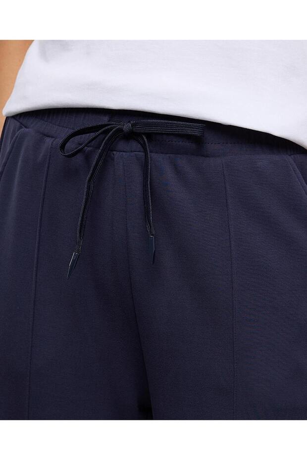 Solid Sweatpants With Drawstring Waist - 6