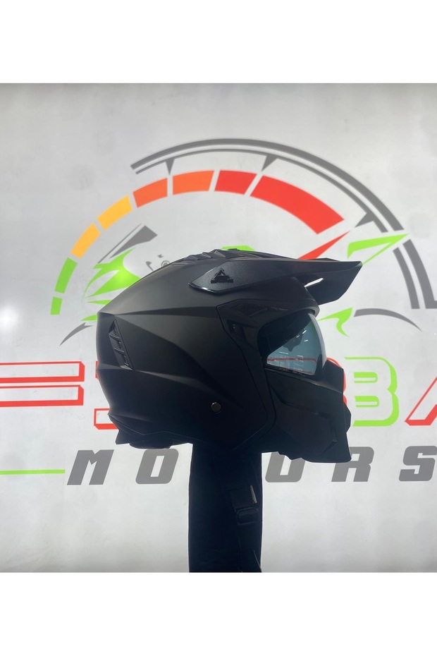 FİBBA Sw X1-X Matt Black Modüler Kask - 1