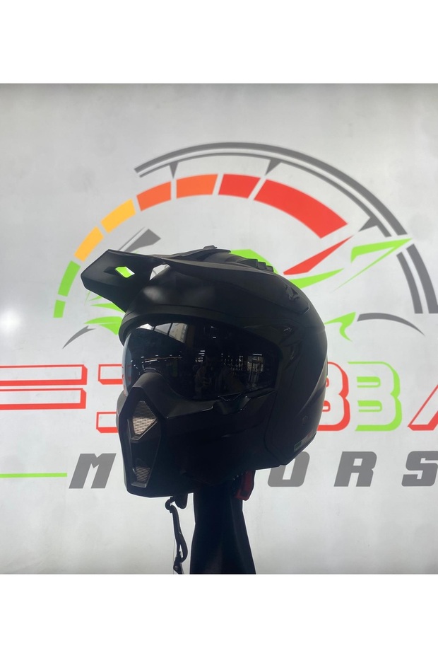 FİBBA Sw X1-X Matt Black Modüler Kask - 7