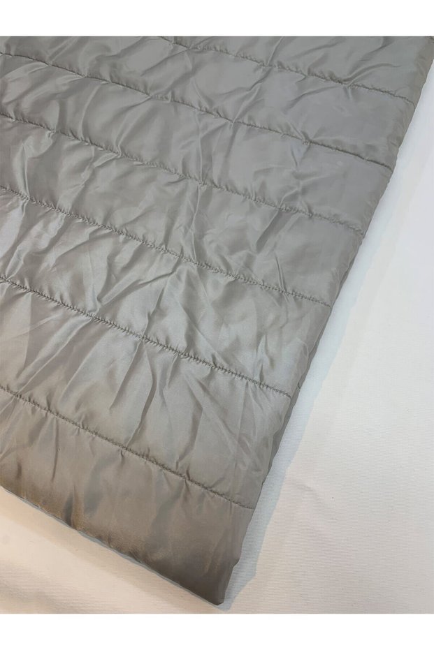Silver Color Quilted Fabric Montluk - Single Sided
