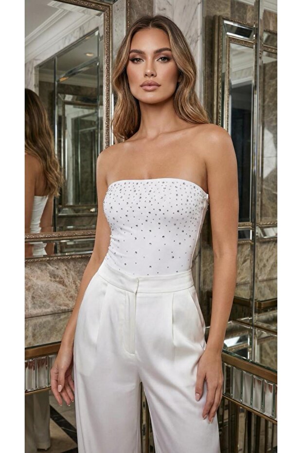 taşlı bodysuit - 5