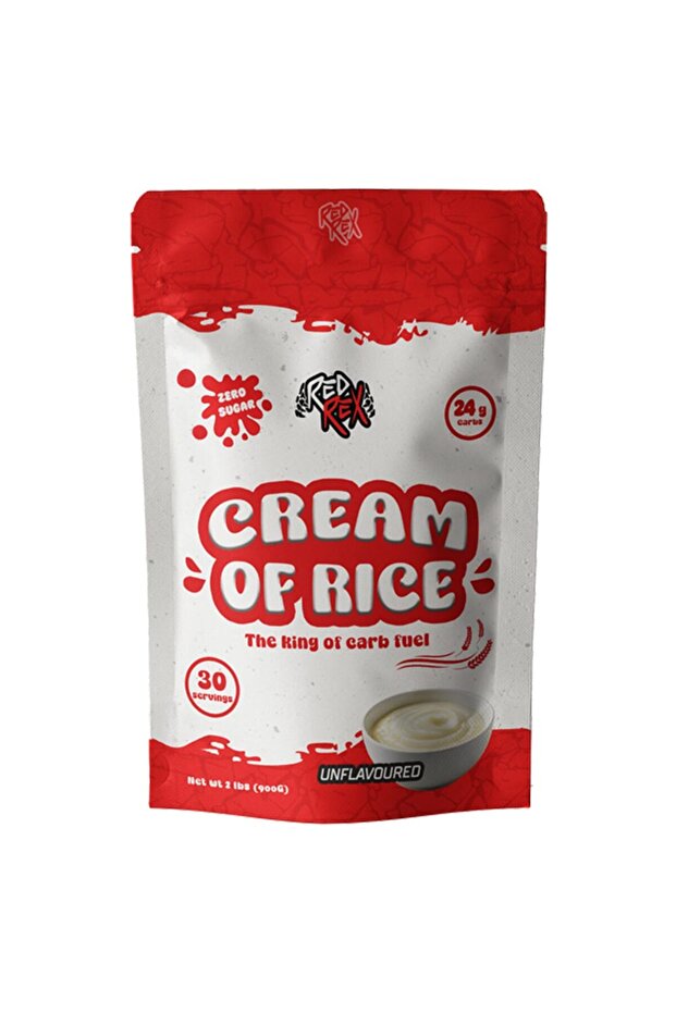 Red Rex Cream of Rice, Unflavored, 2 LB, Clean Carbohydrates for Sustained Energy