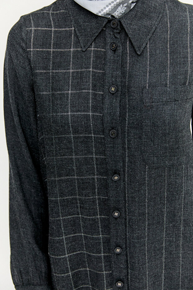 Simli Çizgili Tunik - 4