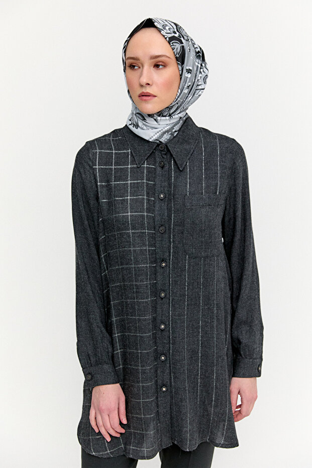 Simli Çizgili Tunik - 2