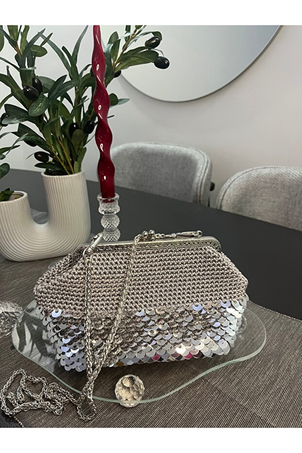 Pullu Abiye Çanta - 3