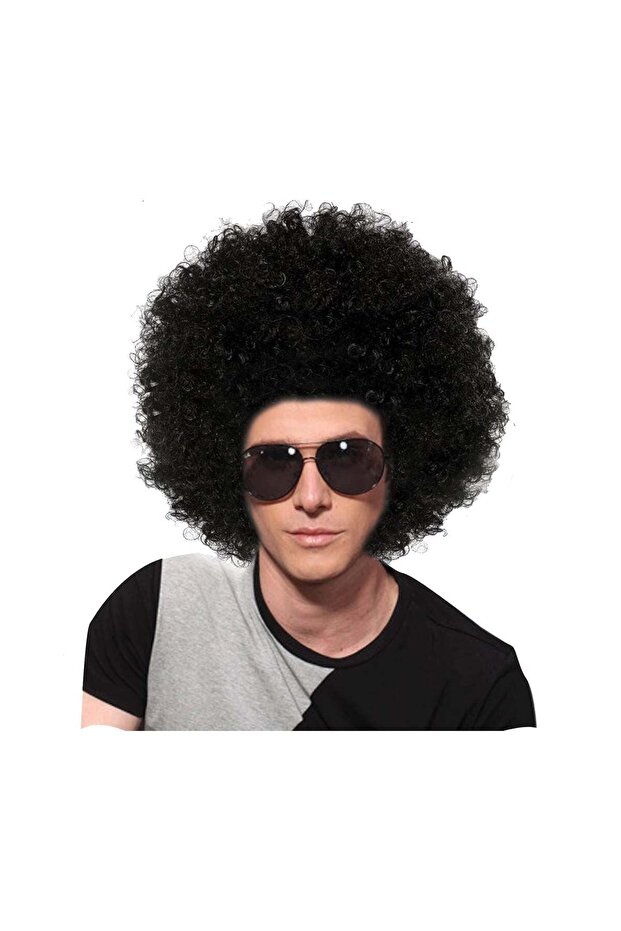 Black Afro Wig for Men