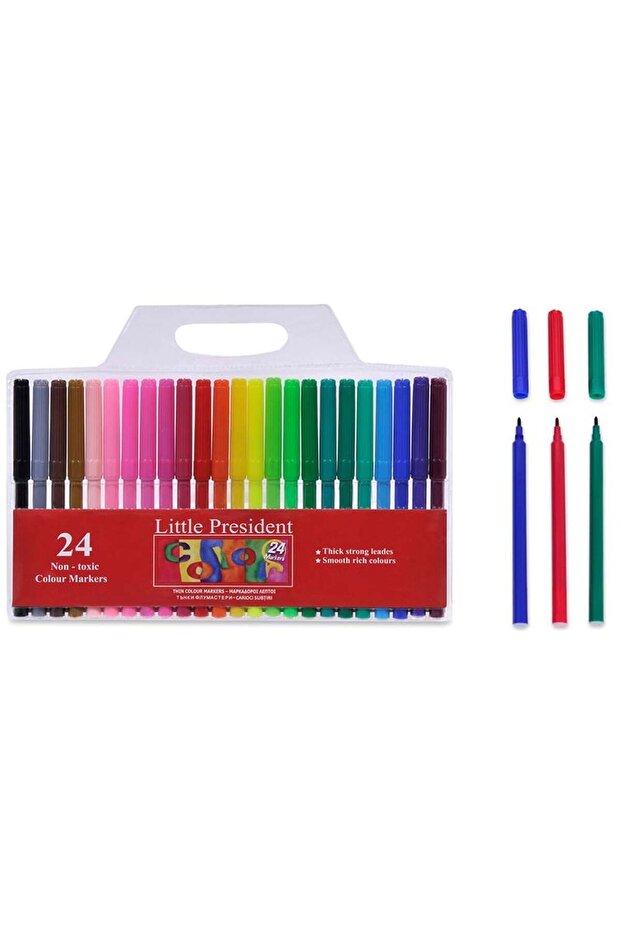 Fine Tip Marker Pen Set - 24pcs