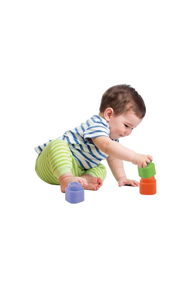 Soft Clemmy Soft Block Play Set 10 Pieces | 0-36 Months Educational Toy