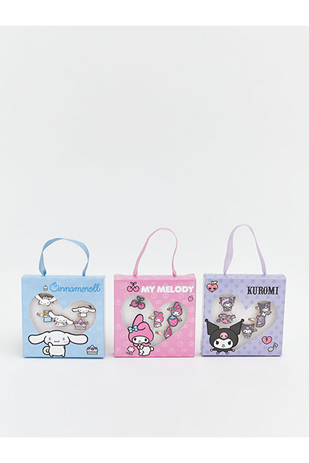 Esvab • Modern & Distinctive Kuromi Figured Girls' Ring Set, 5 Pieces