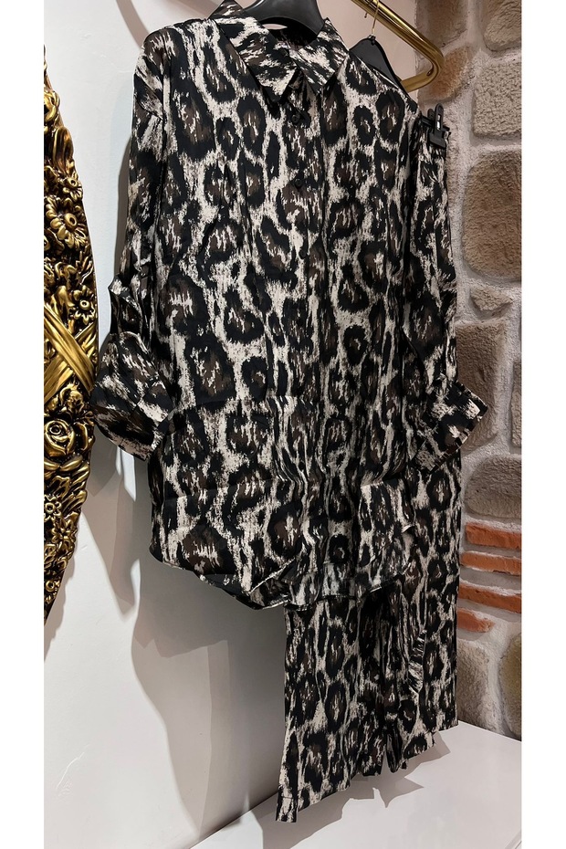 Leopard Patterned Double Suit - 3