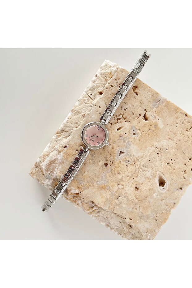 Esley Silver Watch Pink - 2
