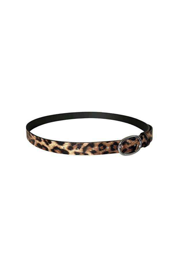 Leopard Pattern Keper with Silver Oval Buckle - 2