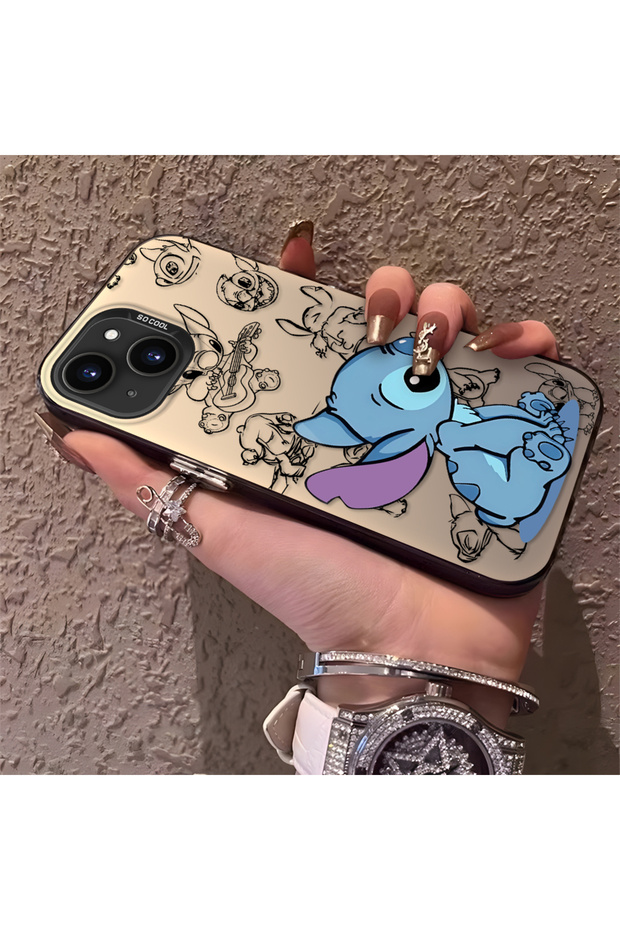iPhone 15 Plus/14 Plus Compatible High-Quality Cartoon Print Case, Stylish Versatile Full Coverage