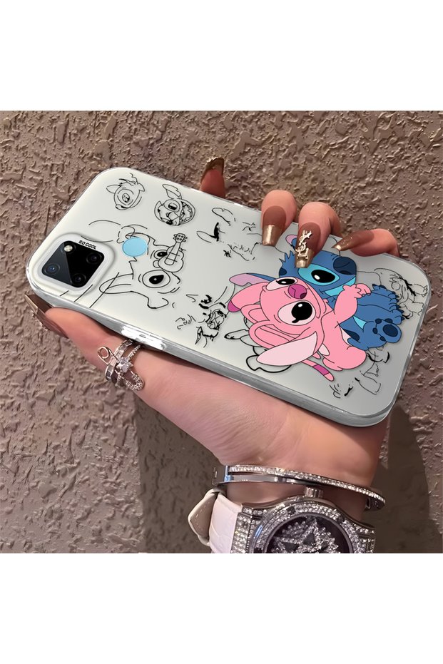 Realme C21Y/C25Y Compatible High-Quality Cartoon Printed Case, Stylish Versatile Full Protective Cover