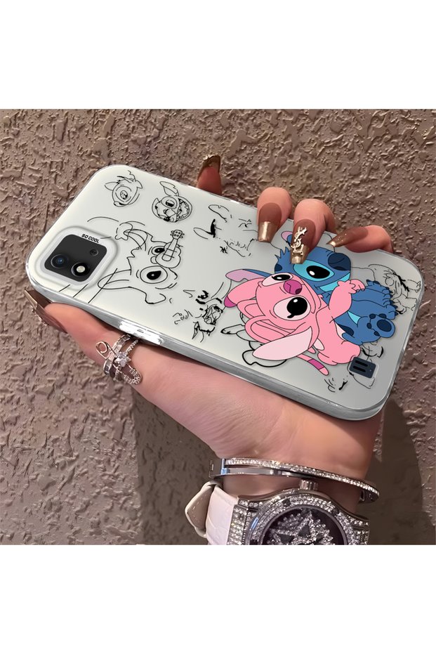 Realme C20/C20A Compatible High-Quality Cartoon Printed Case, Stylish Multi-Faceted Full Protective Cover