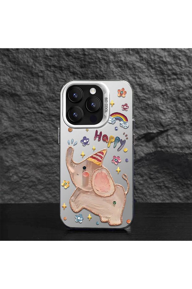 iPhone 16E Compatible Cartoon Elephant Patterns - 5