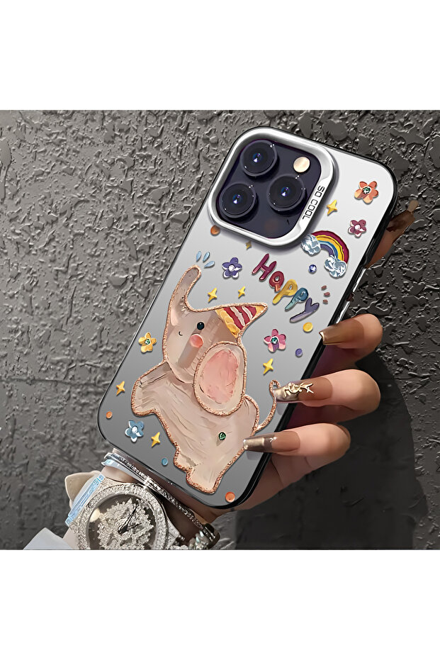 iPhone 16E Compatible Cartoon Elephant Patterns - 6