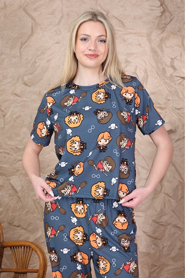 Lunawear Supersoft Basic Single Jersey Short Sleeve Pajama Set