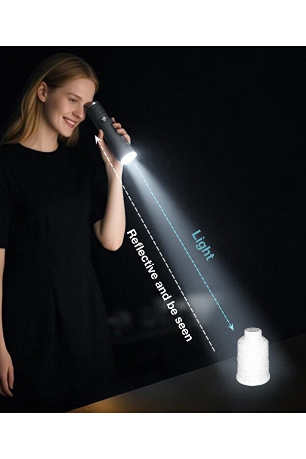 Embroidery Thread Set 10 Spools - 1000 m, Reflective Colors - 2