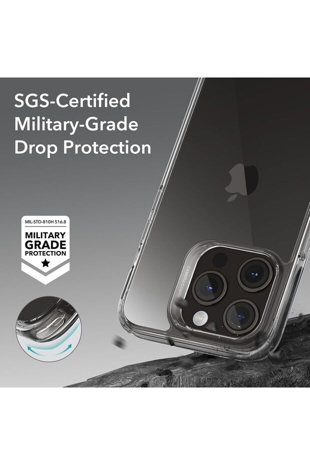 غطاء حماية شفاف من الثلج لهاتف آيفون 15 برو ماكس - 2