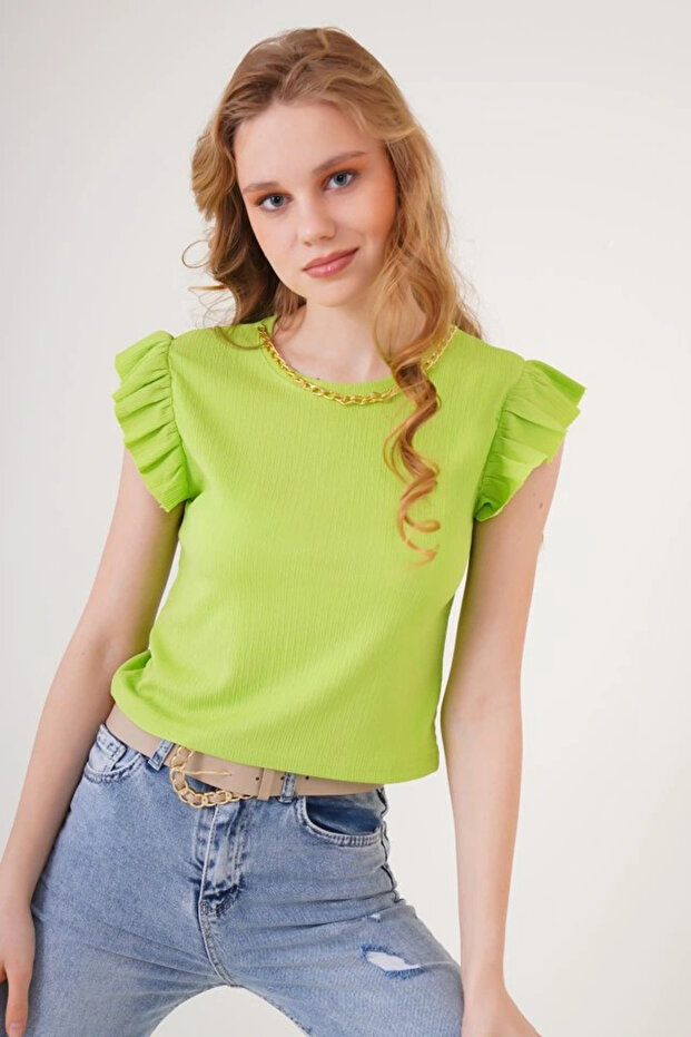    0430 بلوزة محبوكة - E.Green - 1