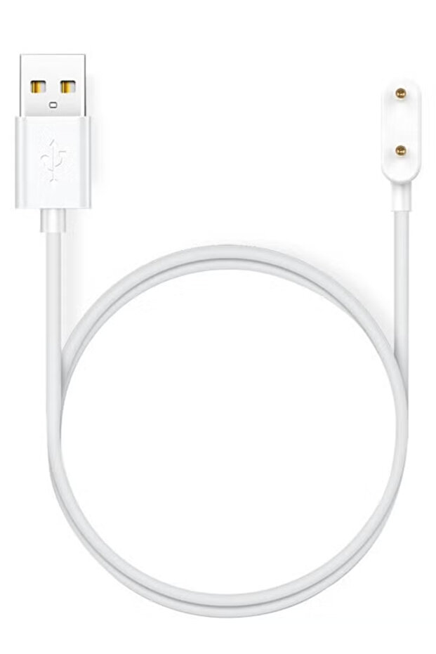 كابل شحن مغناطيسي أبيض USB للساعات