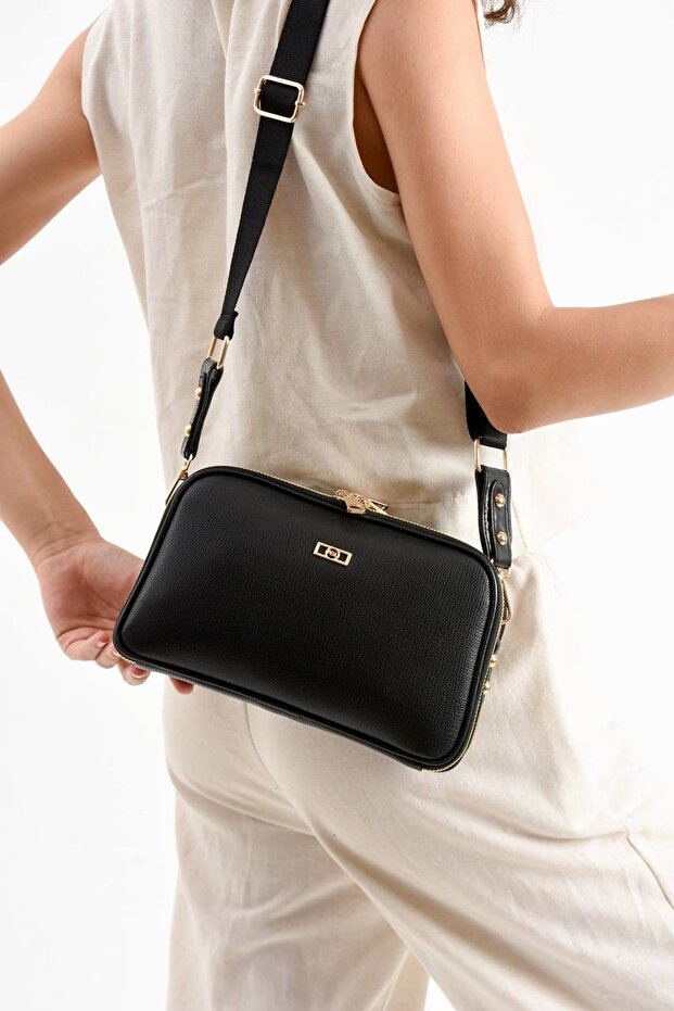 High Quality 5-Compartment Lined Long Strap Multi-Useful Crossbody and Shoulder Bag 724