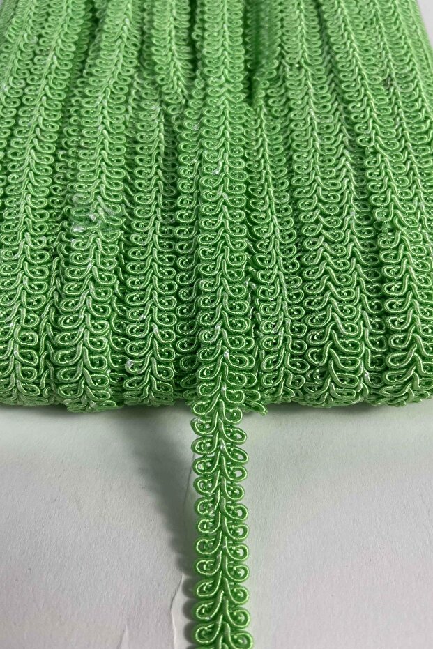 Light Green Ram Horn Ribbon – Decorative Border Trim and Handicraft Accessory (3 Meters)