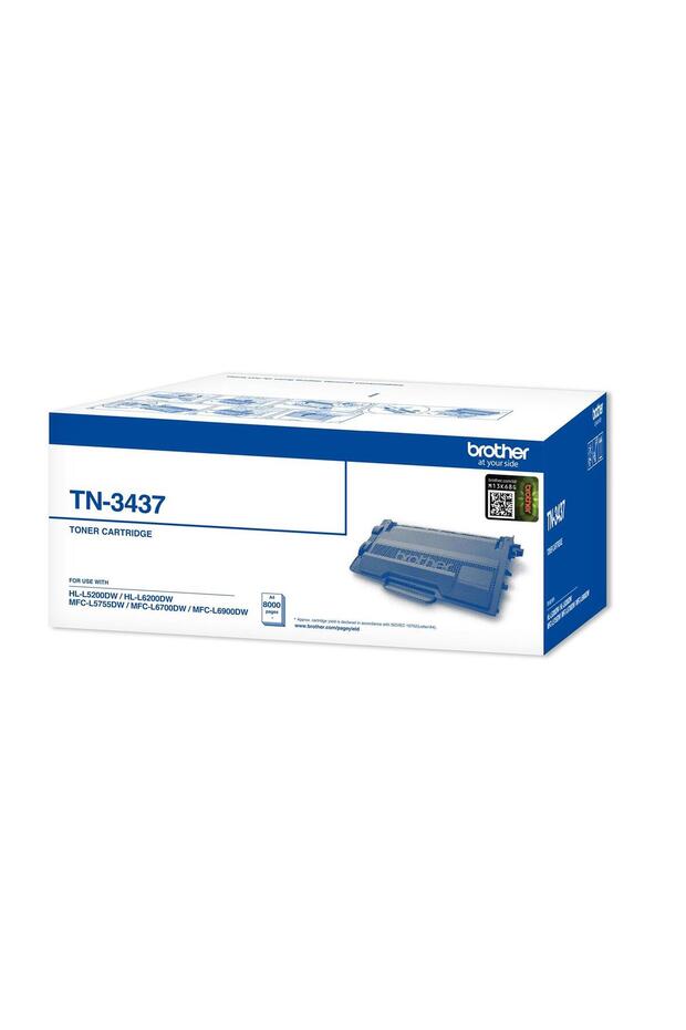 Brother Data-U355 Tn-3437 8,000 Pages Black Black Toner Hl-L5100 Hl-L5200Dw Hl-L6200Dw