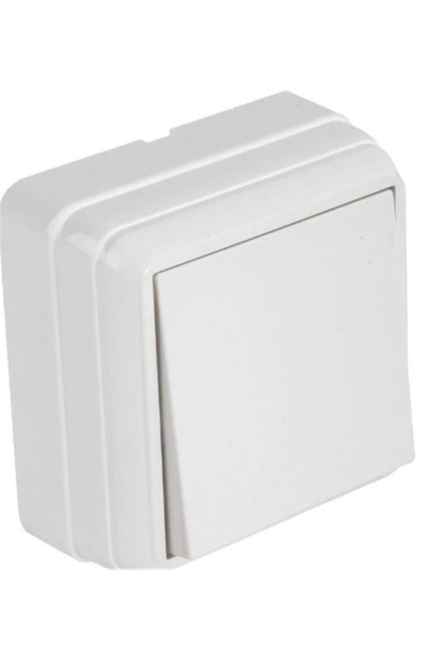 Mutlusan white surface mounted switch (2160 301 0201)