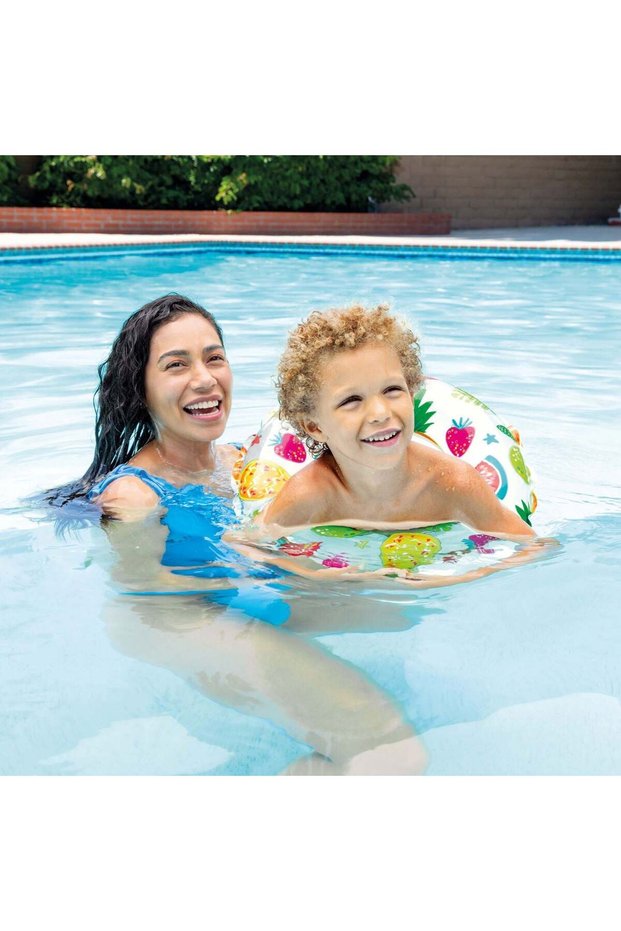 Inflatable Ring with Summer Patterns Ø51cm (3-6 Years) - INTEX