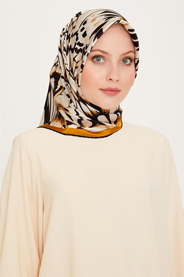 وشاح أوبجي منقوش سورا ساف حرير 9256D 31