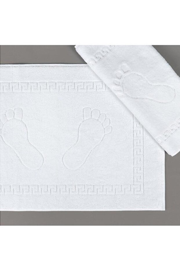 White Foot Towels 10 Pieces Hotel Apartment Cotton 250 Grams