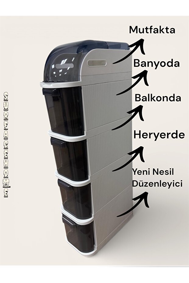 PROSLİM 4 KATLI ÇEKMECELİ ORGANİZER DOLAP - 9