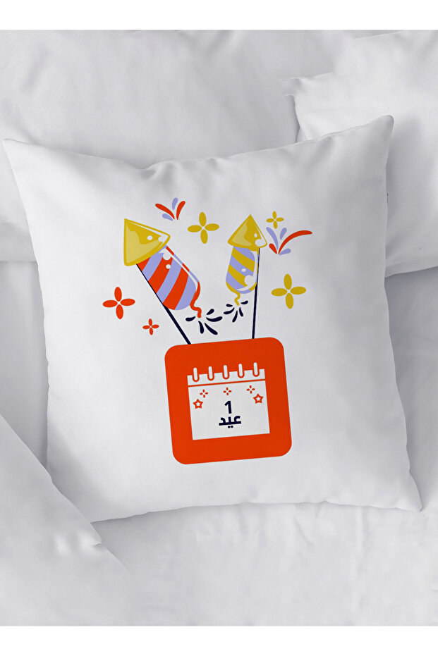 Polyester Pillowcase Cushion Cover with Eid Design - 2
