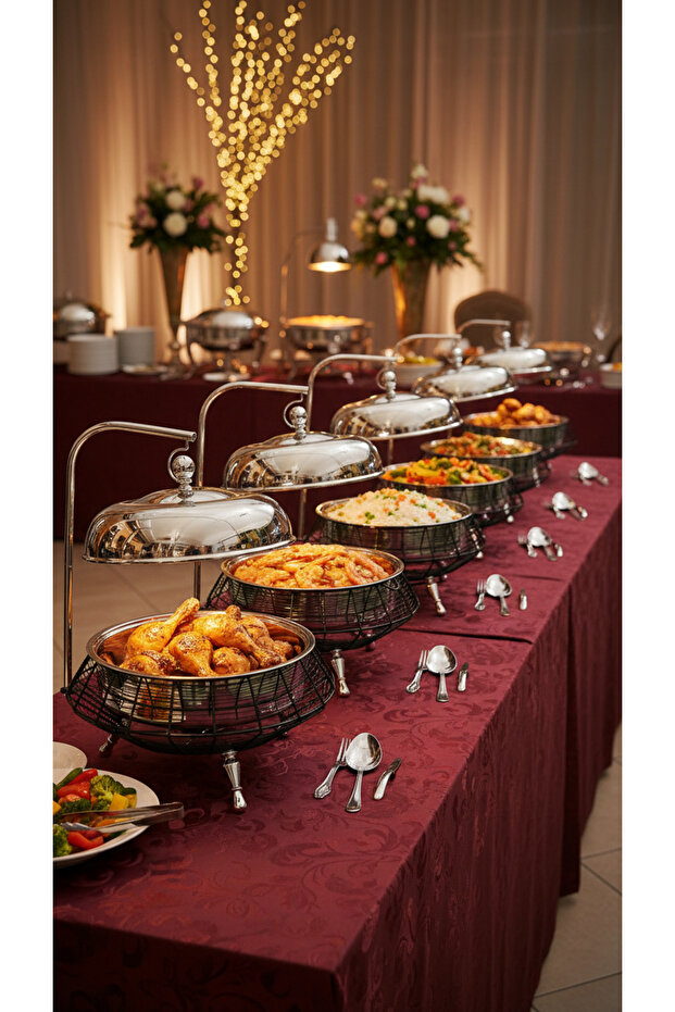 سخان بوفية صحن تقديم الطعام 8 لتر - 2