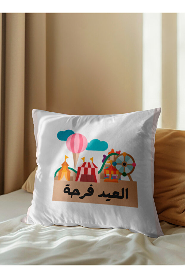 غطاء وسادة من البوليستر بتصميم العيد - 5